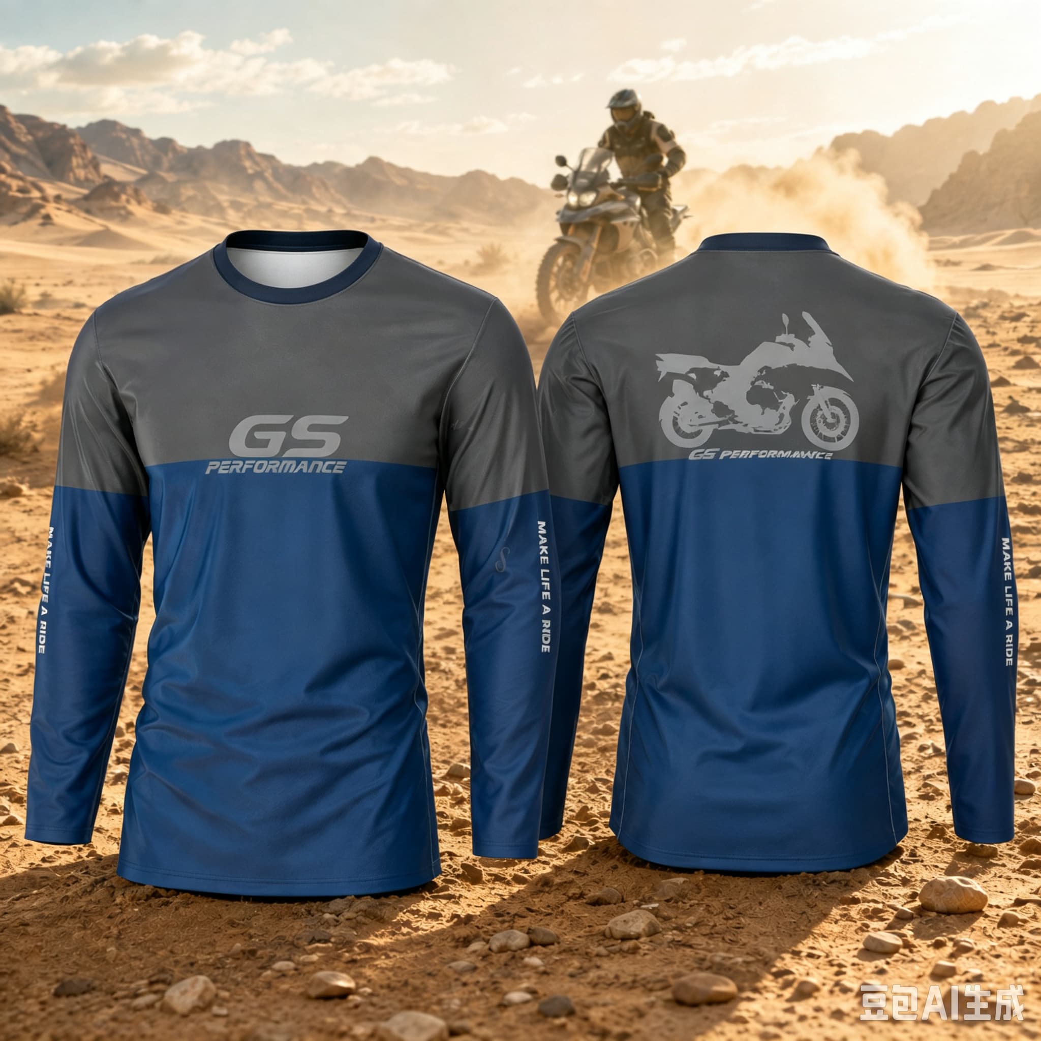 Outdoor Adventure Sports - T-shirt à manches longues pour moto