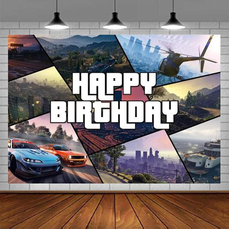 Outdoor Adventure Birthday Party - Toile de fond photographique pour garçons,