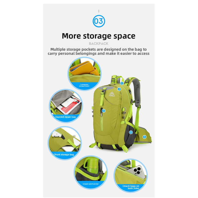 Sac à dos de randonnée AZELA 3 - Outdoor Adventure Backpack avis et prix